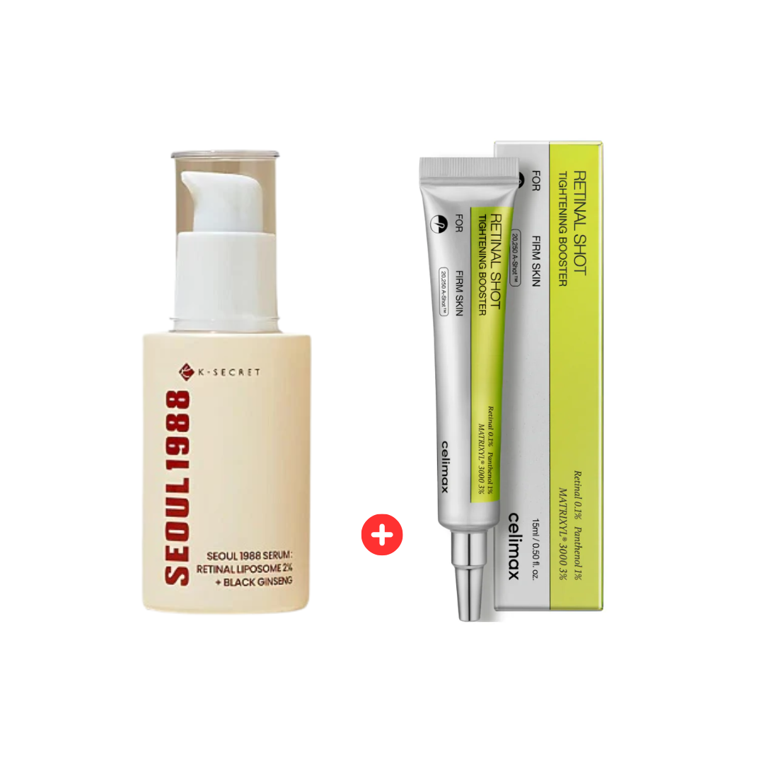 K-SECRET SEOUL 1988 Retinal Serum – 2% Advanced Retinal Liposome & 58% Black Ginseng Extract | Fine Lines & Skin Texture Refining Korean Skincare Serum