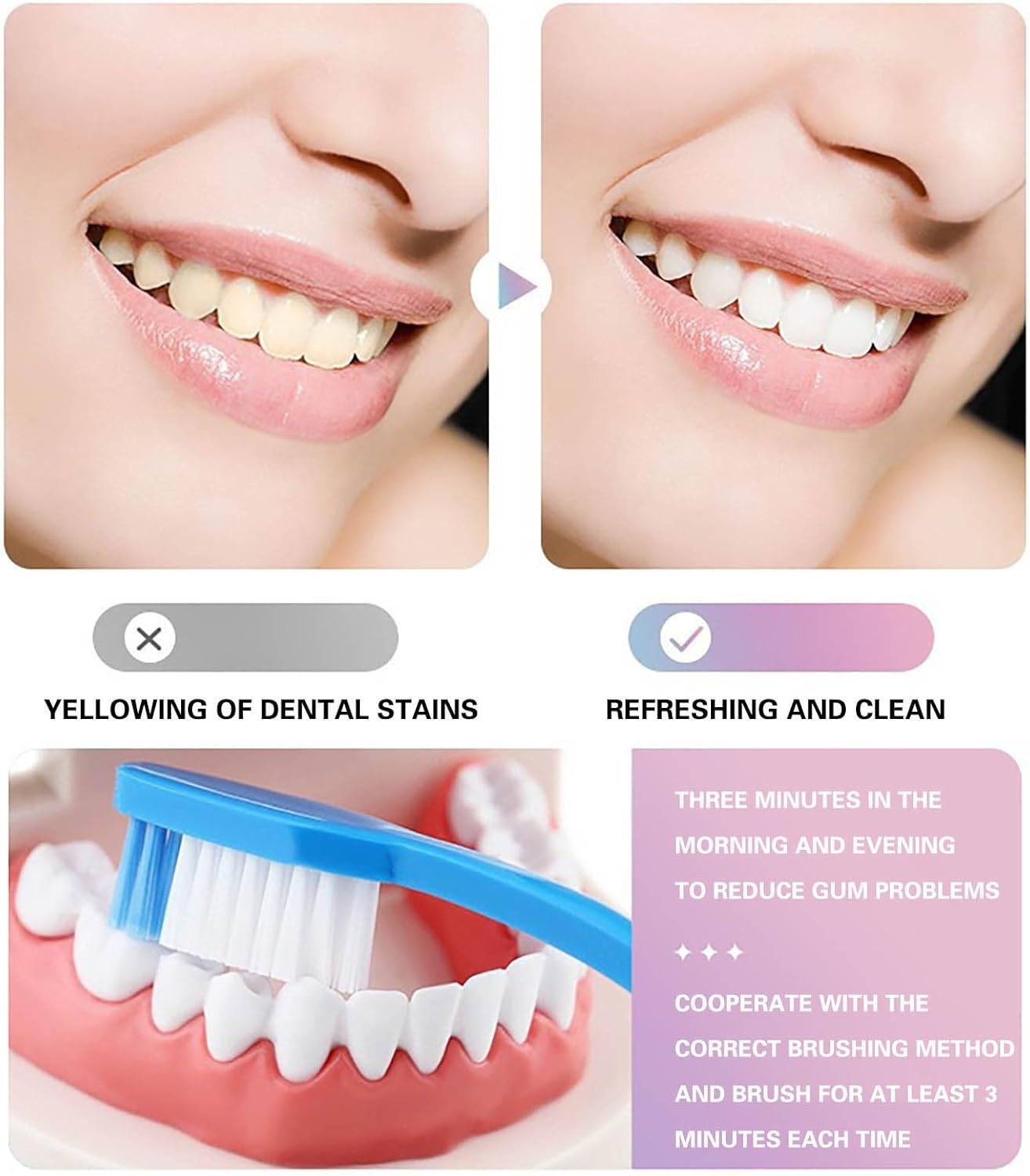 UTOGRU Whitening Toothpaste – Instant Bright Smile & Long-Lasting Fresh Breath