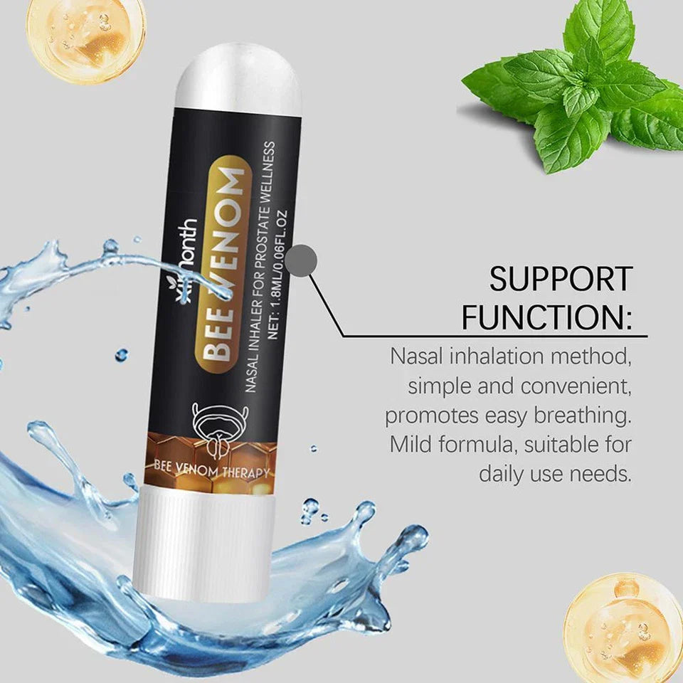 Ximonth Bee Venom Nasal Inhaler for Prostate Wellness - Stick for Men’s Circulation & Vitality Support