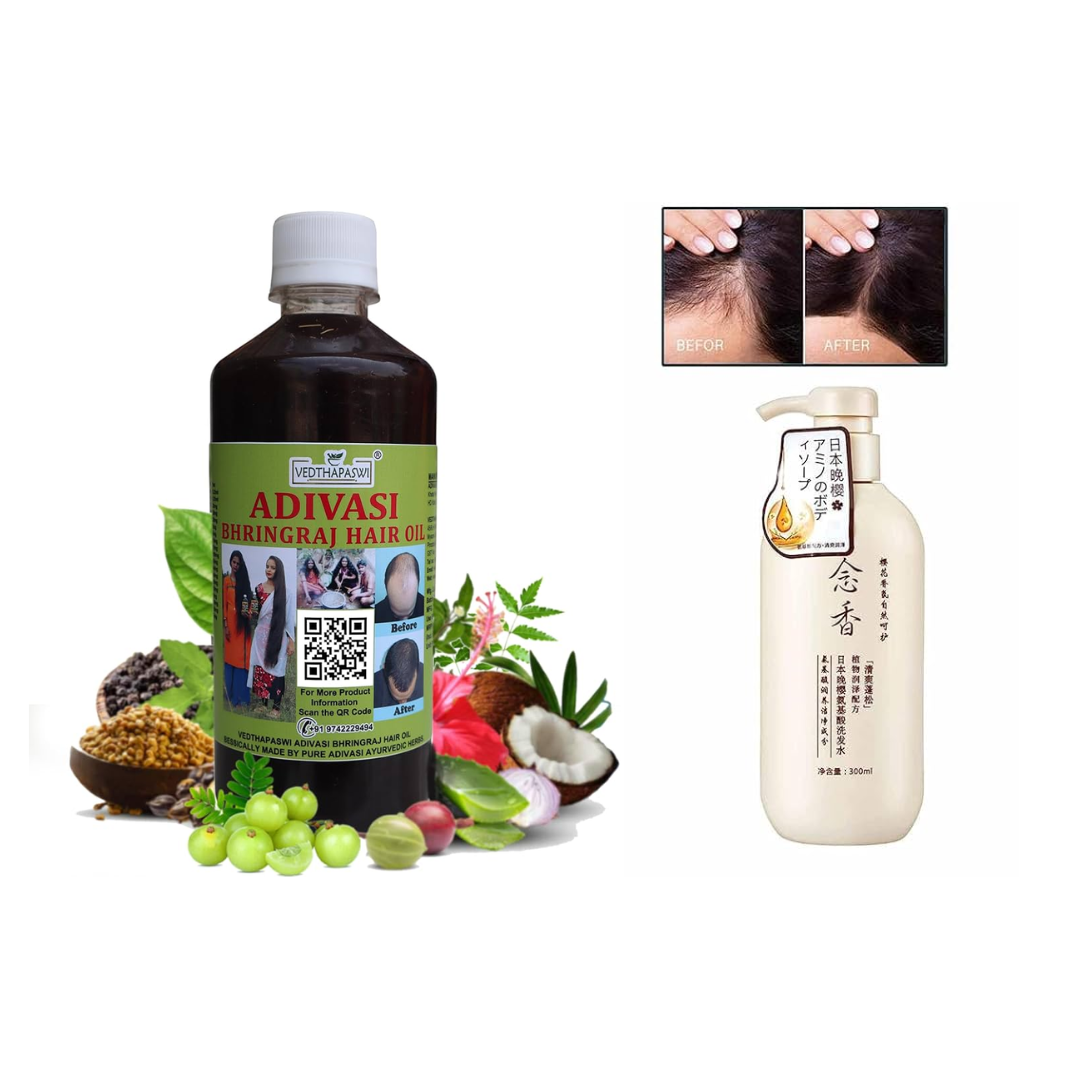 Adivasi Neelabari 100% Herbal Hair Oil for Men & Women