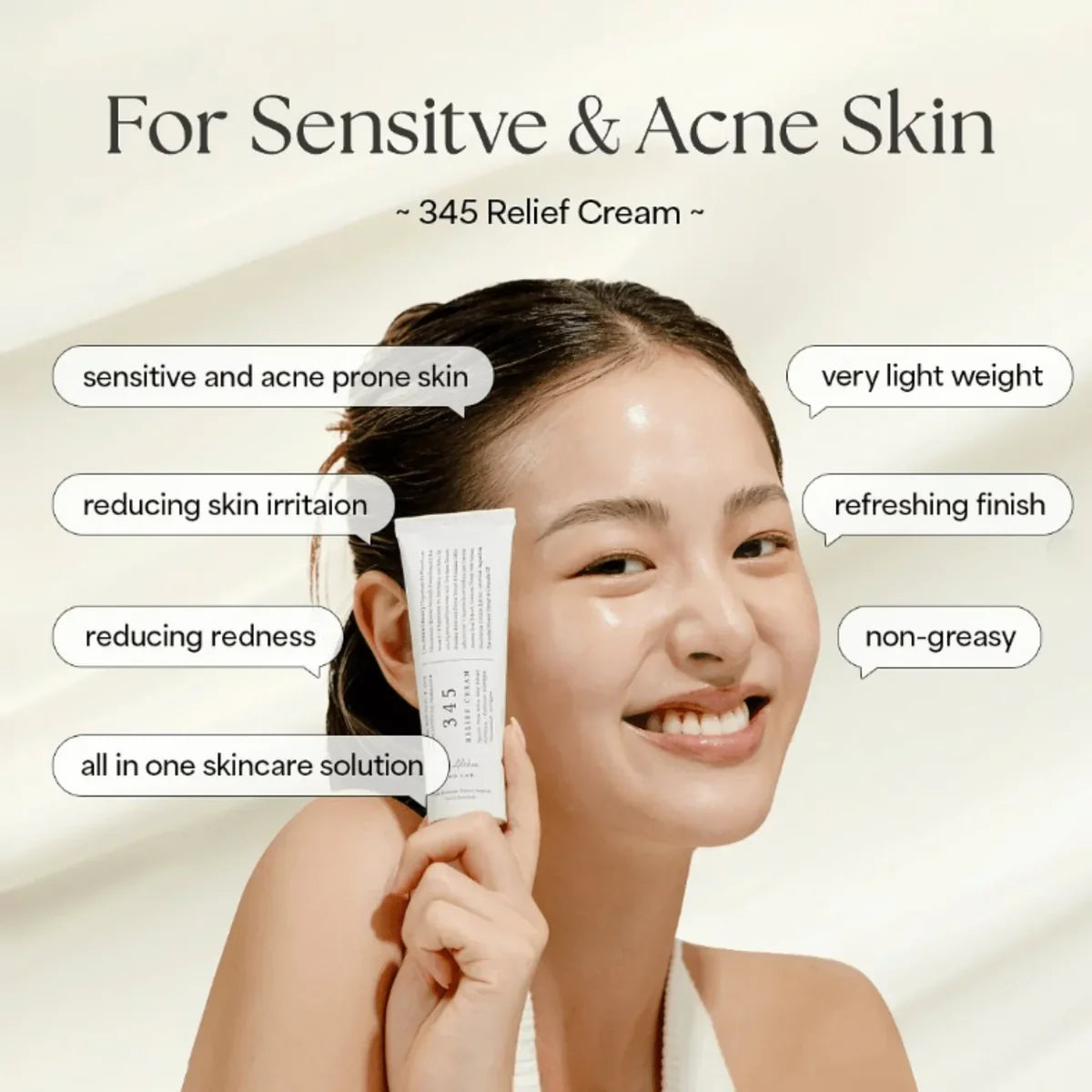 Dr. Althea 345 Relief Cream 50ml | Soothing & Repair Moisturizer for Sensitive Skin